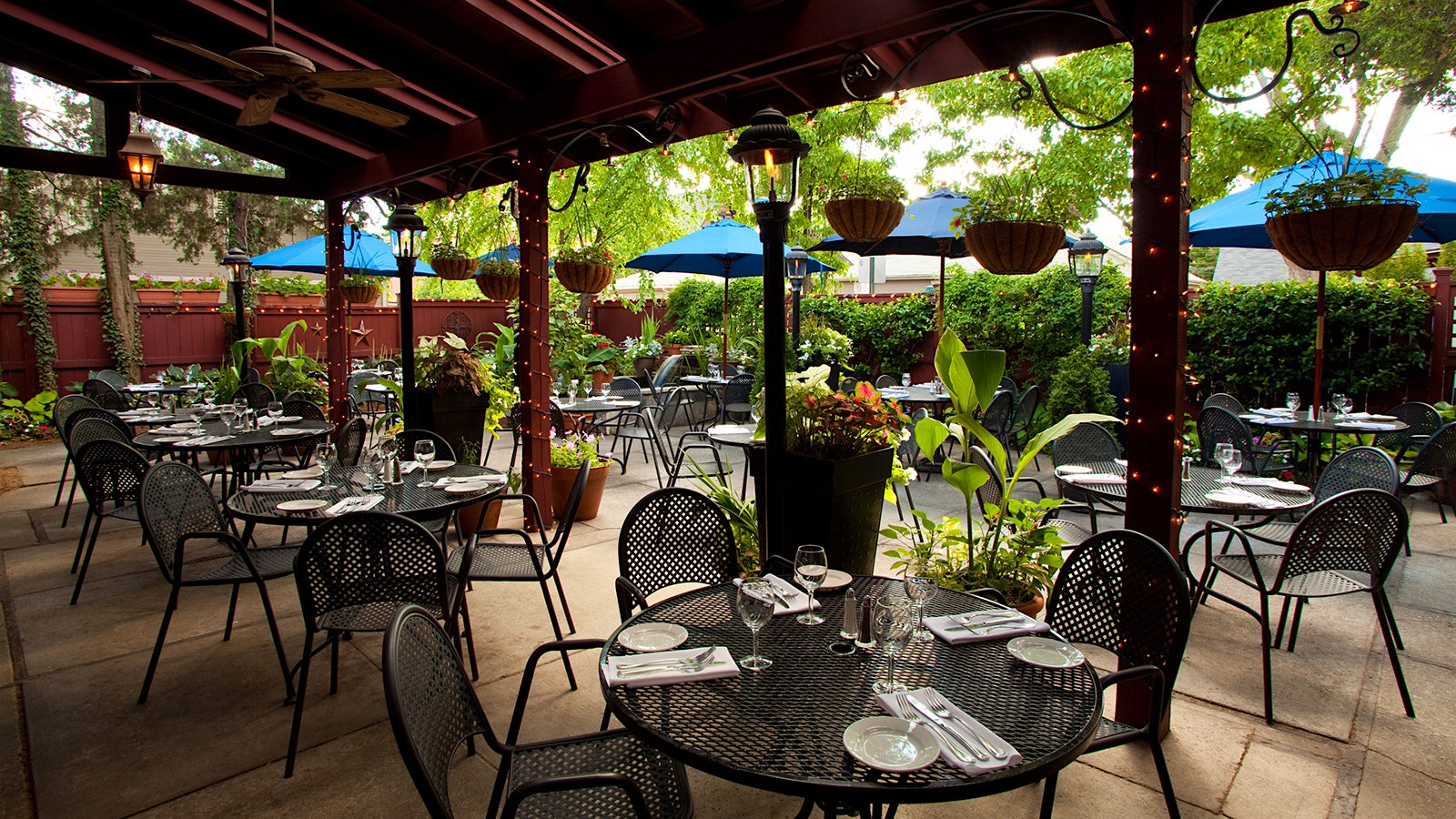 Outdoor dining area at Barcelona Restaurant and Bar